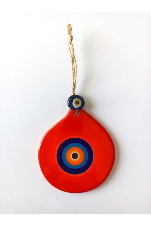 Damla Model Nazar Boncuklu Jüt İpli Teras Bahçe Balkon Yazlık Nazar Boncuğu Duvar Süsü