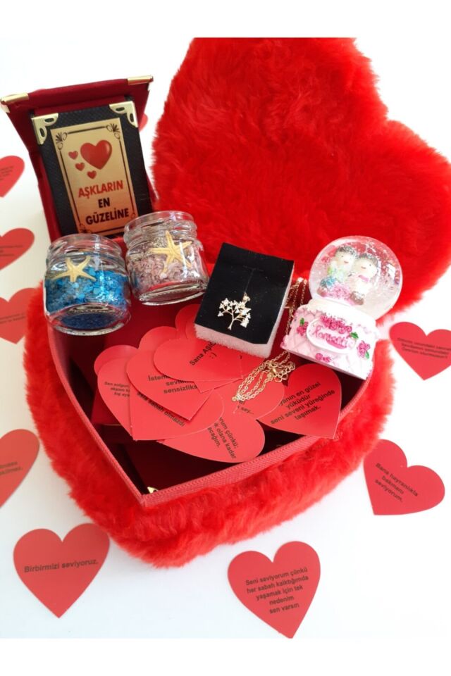 Peluş Kutuda Sevgiliye Hediye Seti